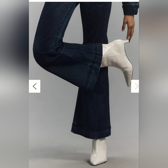 Pilcro Retro Flare Mid‑Rise Jeans • Dark Wash • Size 30 - Picture 5 of 12